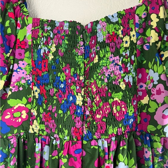 Sugarlips Green Floral Midi Dress - Picture 9 of 14